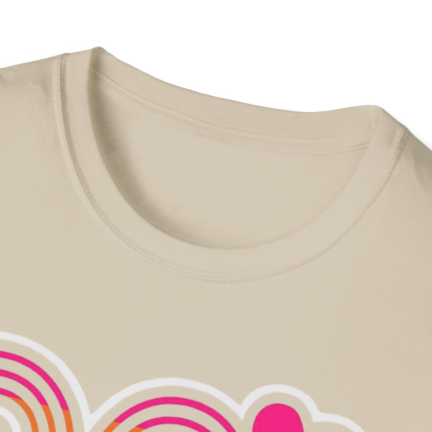 80s Retro 80's Girl Rainbow T-Shirt Printify T-Shirt Rhythm & Drip Apparel