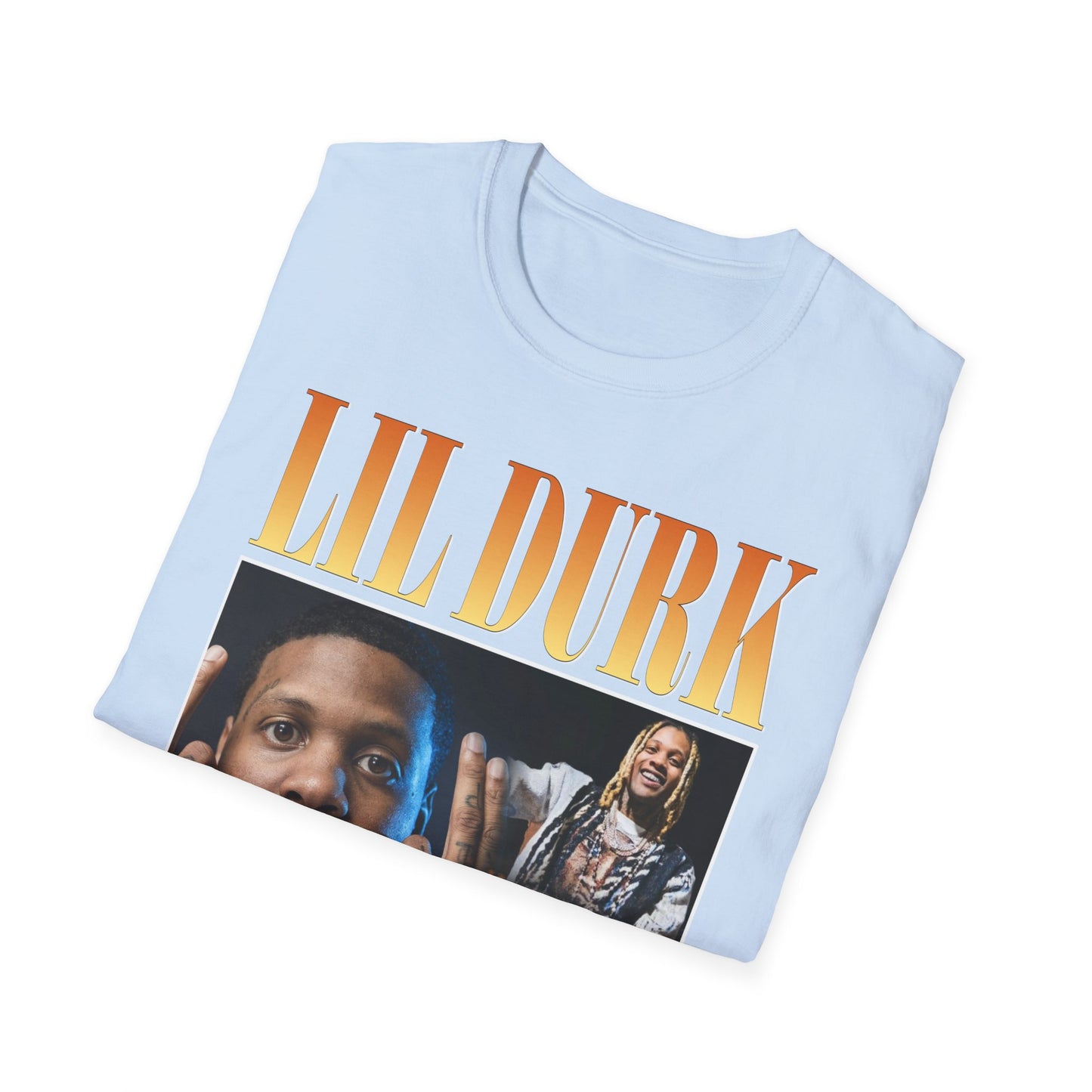 Lil Durk Graphic Unisex Softstyle T-Shirt - Trendy Music Tee for Fans - Rhythm & Drip