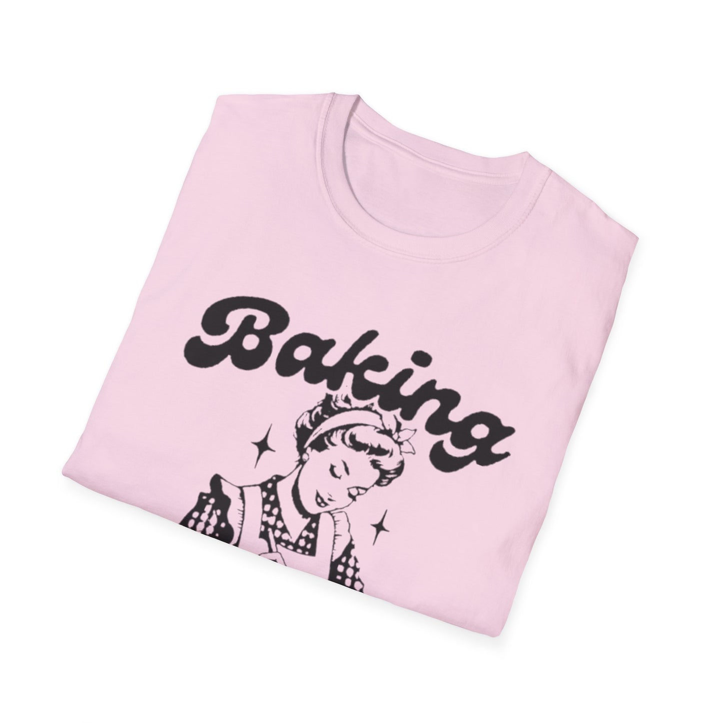 Funny Baking T-Shirt - 'Because Murder is Wrong' Unisex Softstyle Tee