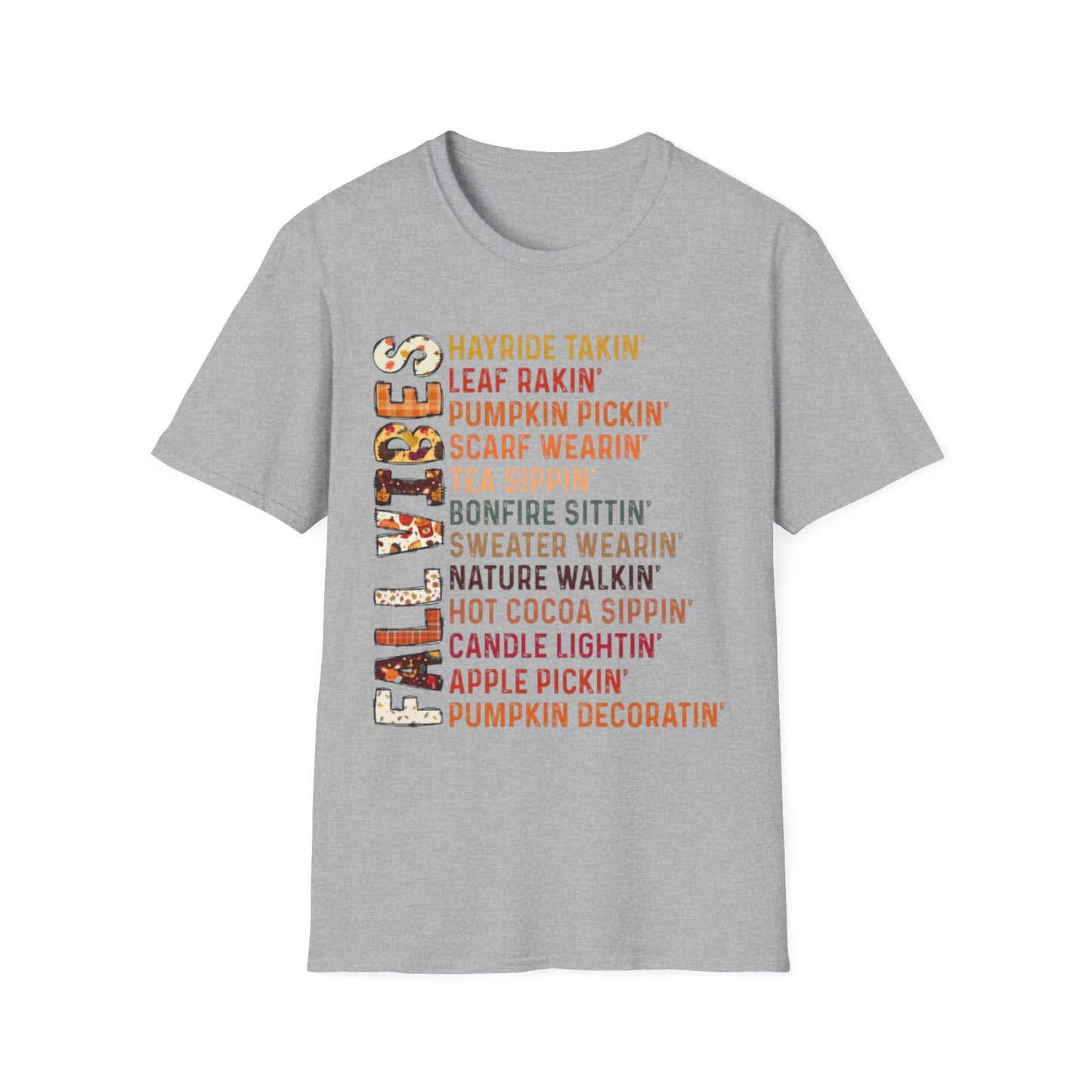 Fall- Fall Vibes T-Shirt Sport Grey Printify T-Shirt Rhythm & Drip Apparel