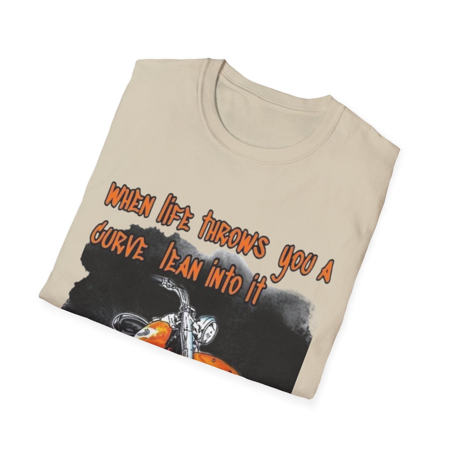 When Life Gives You A Curve Lean Into It Printify T-Shirt Rhythm & Drip Apparel