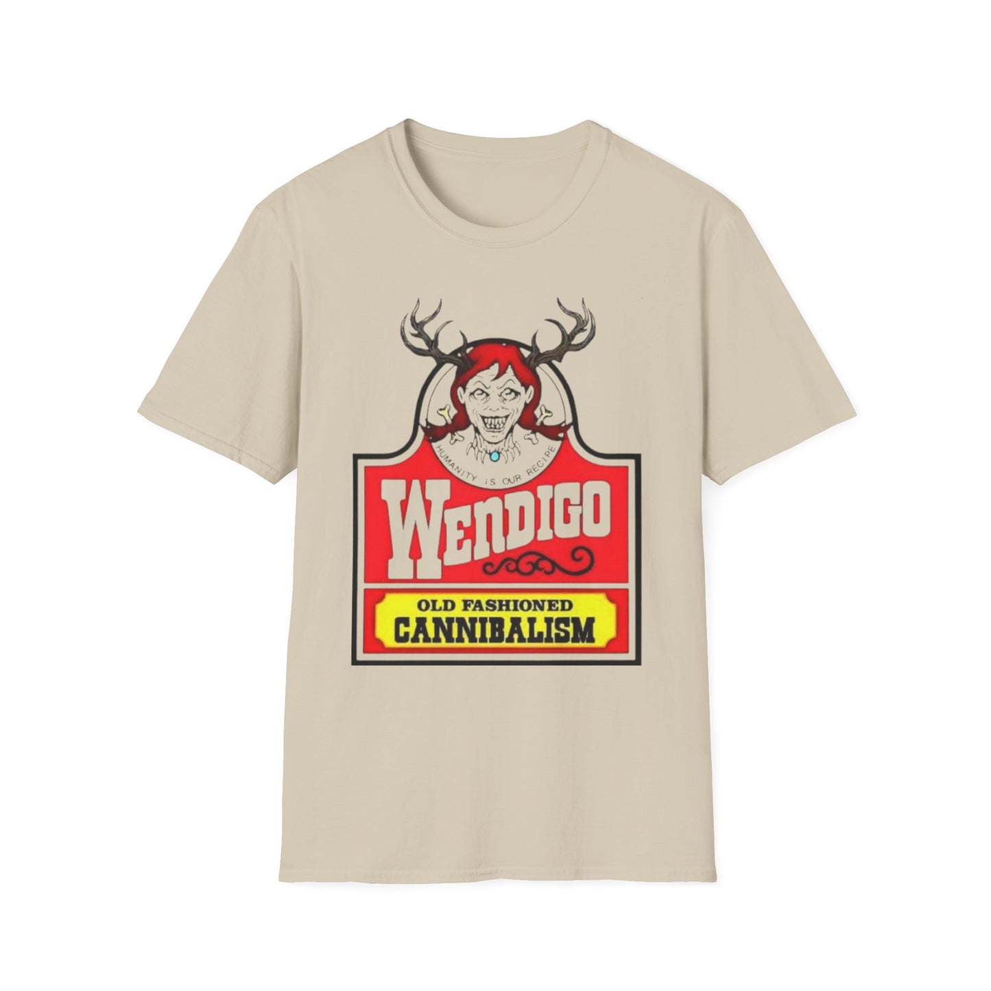 Wendigo Cannibalism T-Shirt Sand Printify T-Shirt Rhythm & Drip Apparel