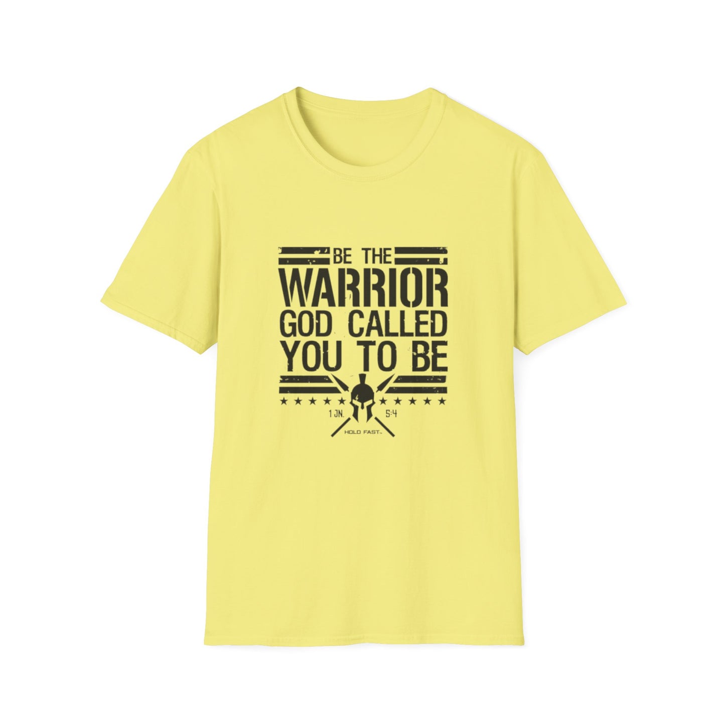 Warrior Faith Unisex Softstyle T-Shirt Cornsilk Printify T-Shirt Rhythm & Drip Apparel