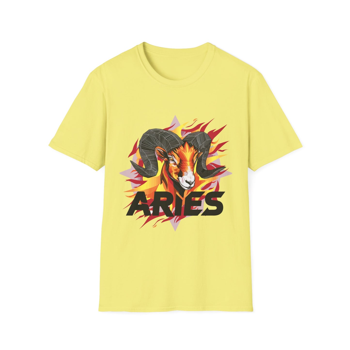 Aries Fire Symbol T-Shirt Cornsilk Printify T-Shirt Rhythm & Drip Apparel