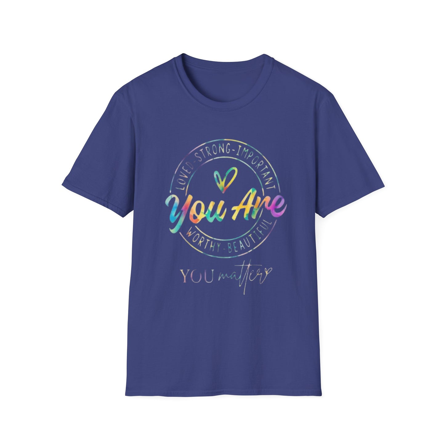 You Are Enough T-Shirt Metro Blue Printify T-Shirt Rhythm & Drip Apparel