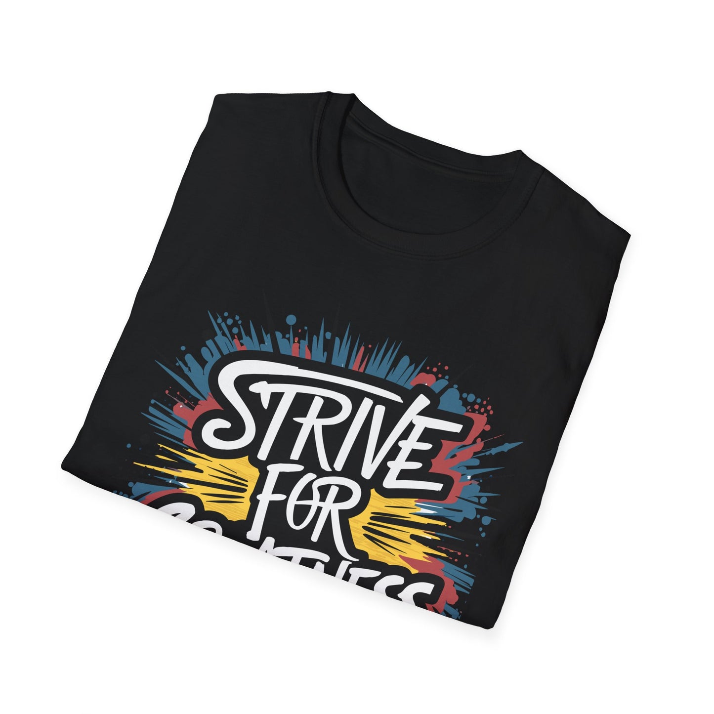 Motivational Unisex Softstyle T-Shirt - 'Strive for Greatness'