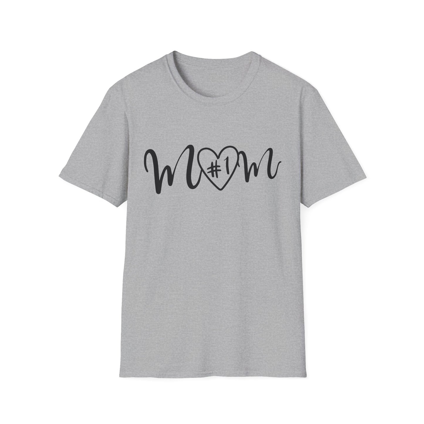#1 Mom T-Shirt Sport Grey Printify T-Shirt Rhythm & Drip Apparel