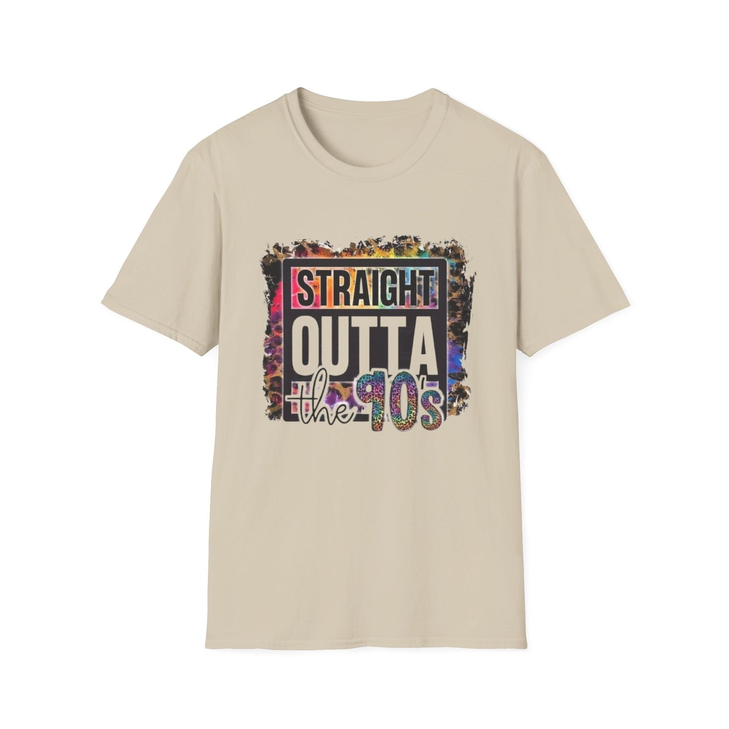 90s Straight Outta the 90s T-Shirt Sand Printify T-Shirt Rhythm & Drip Apparel