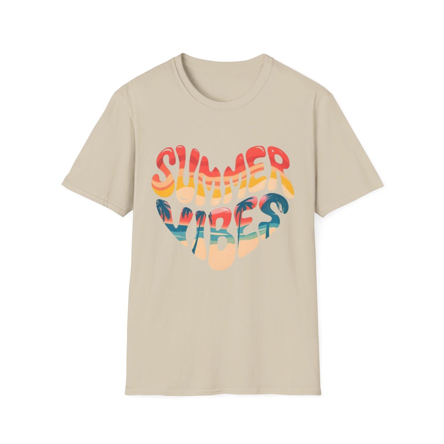 Summer- Summer Vibes T-Shirt Sand Printify T-Shirt Rhythm & Drip Apparel