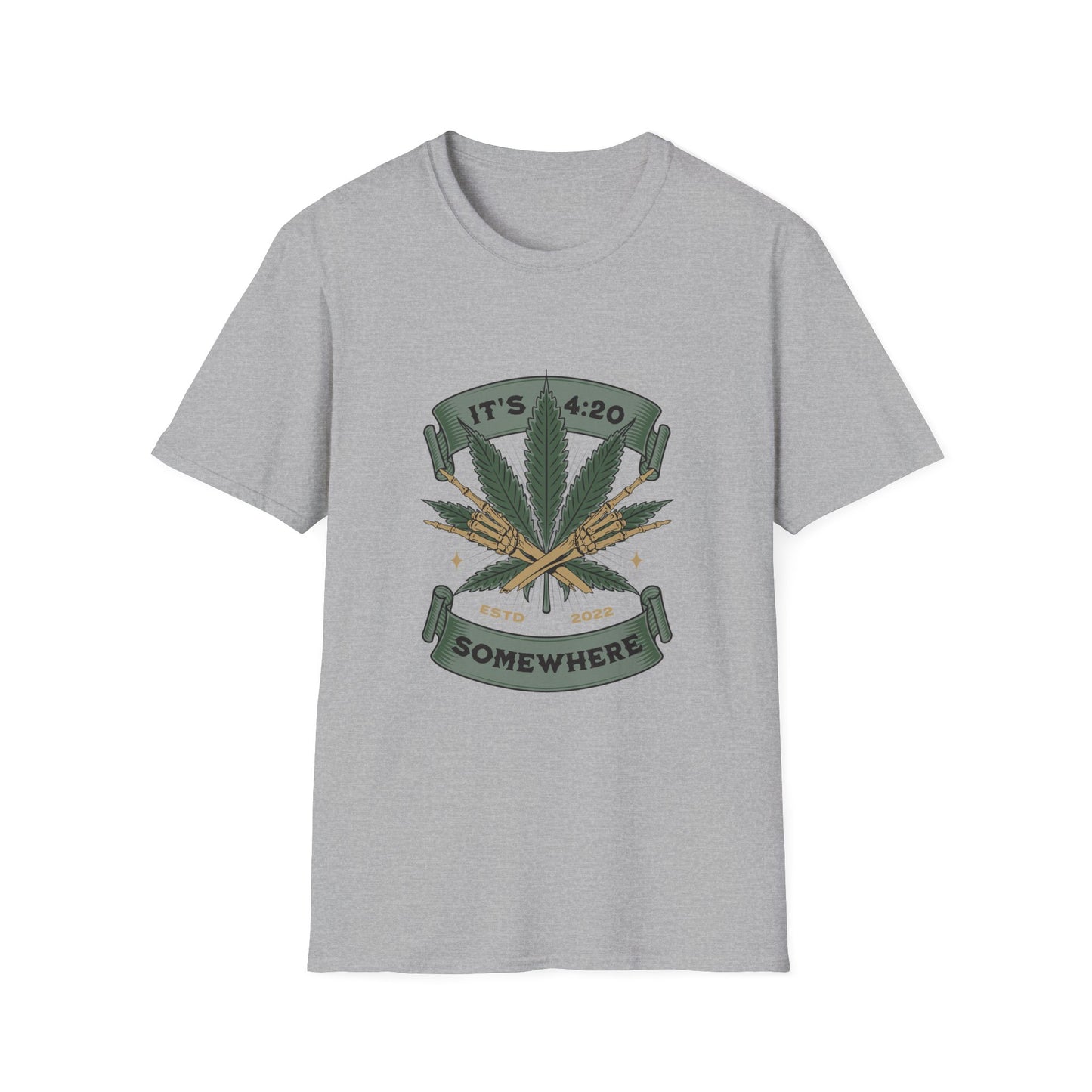 420 Celebration T-Shirt Sport Grey Printify T-Shirt Rhythm & Drip Apparel