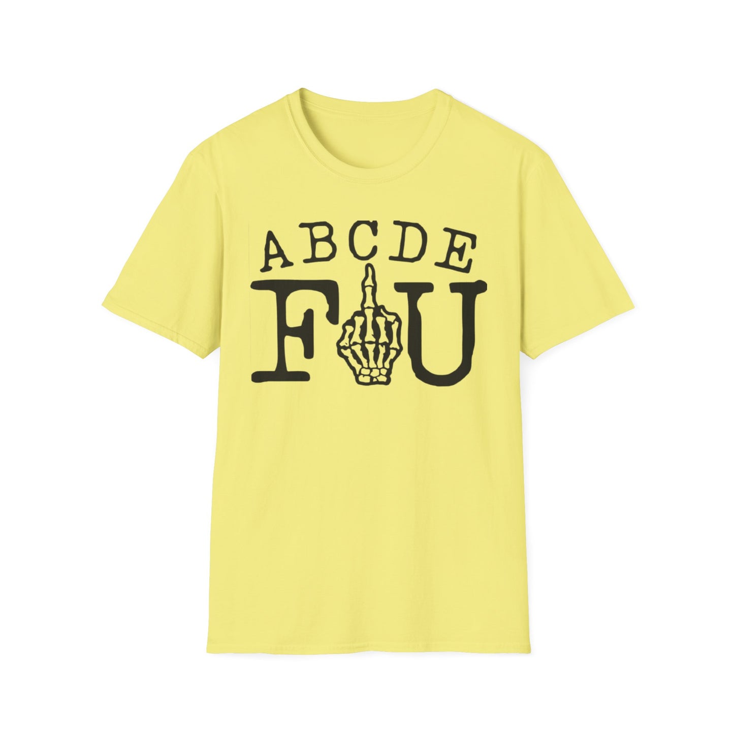 ABCDEFU T-Shirt Cornsilk Printify T-Shirt Rhythm & Drip Apparel