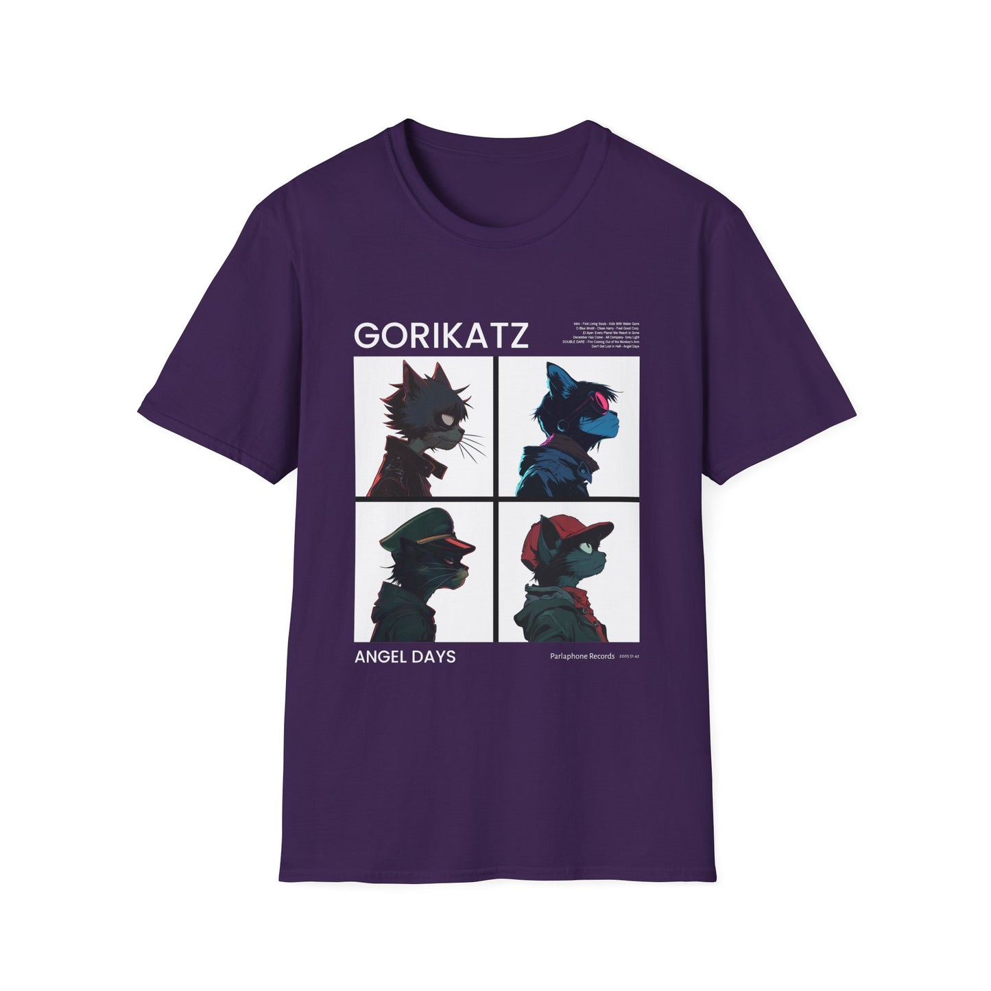 Music- Gorikatz Graphic Tee Purple Printify T-Shirt Rhythm & Drip Apparel