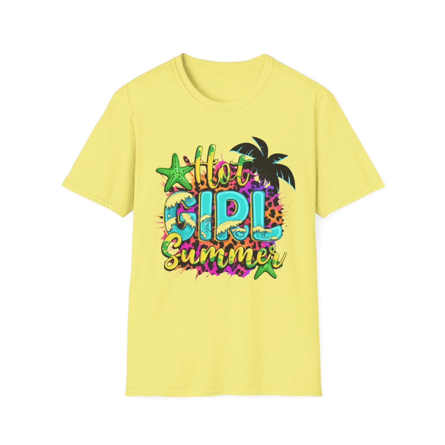 Summer- Hot Girl Summer T-Shirt Cornsilk Printify T-Shirt Rhythm & Drip Apparel