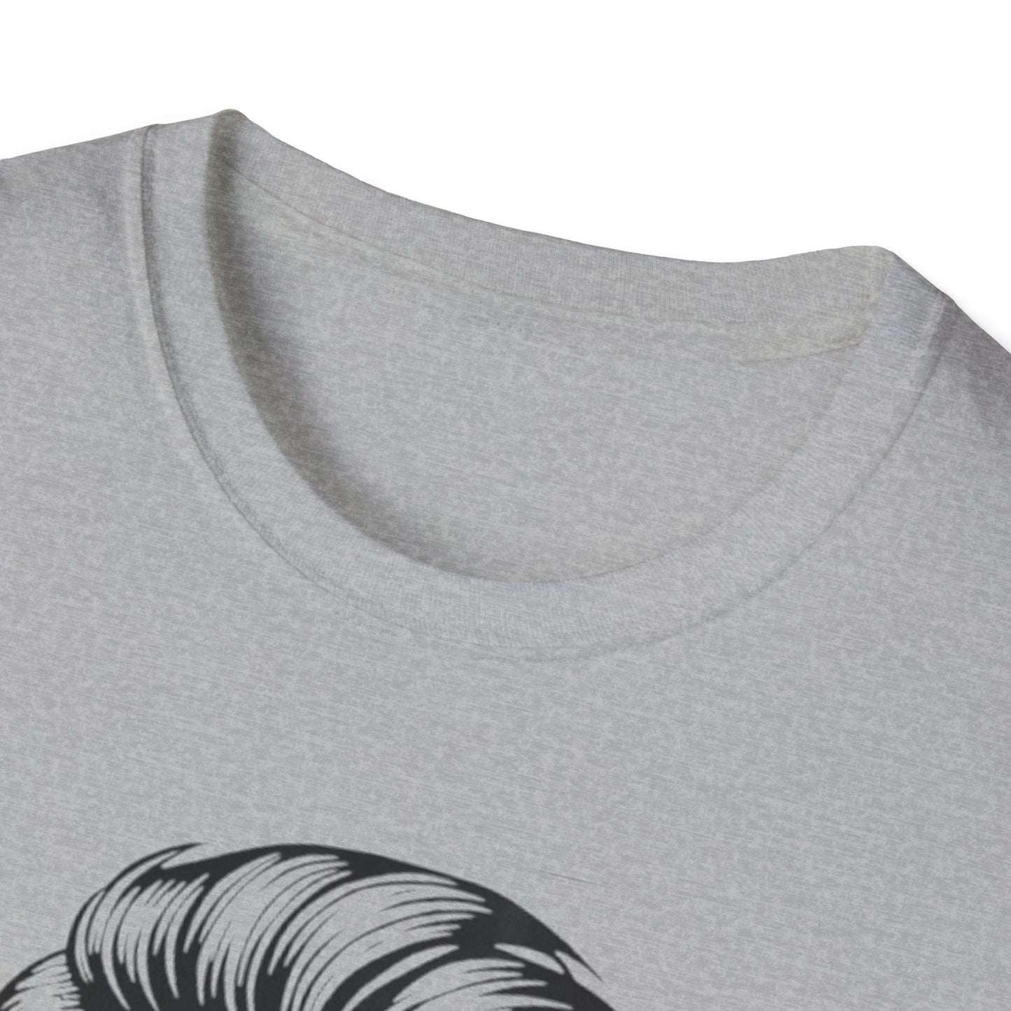 Stylish Skull Beard T-Shirt Printify T-Shirt Rhythm & Drip Apparel