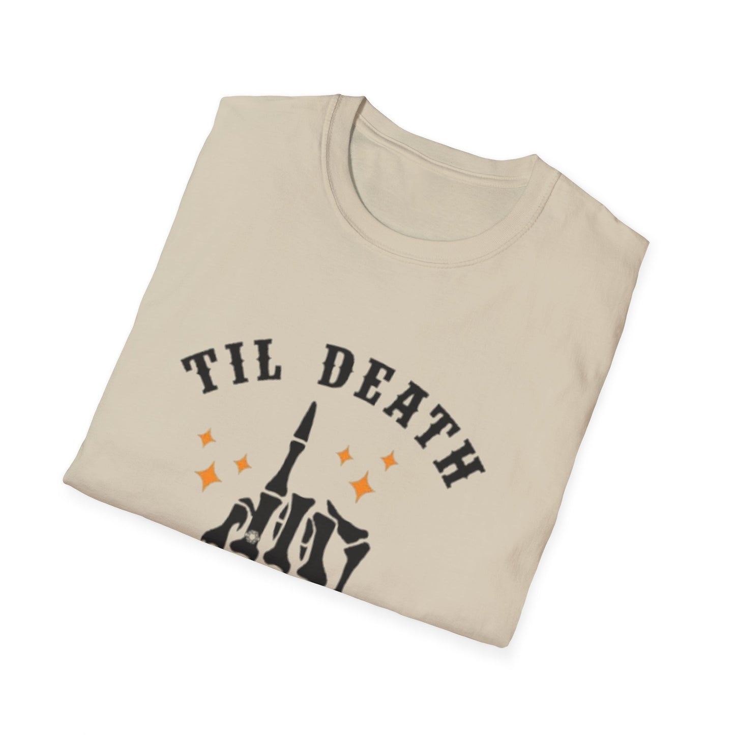 Till Death Do Us Part Unisex Softstyle T-Shirt - Fun Gothic Graphic Tee