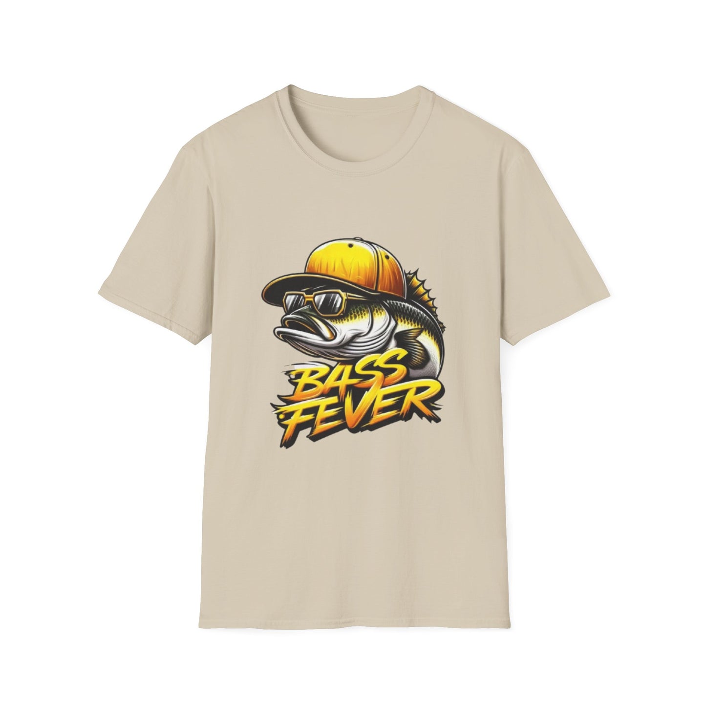 Bass Fever Unisex T-Shirt Sand Printify T-Shirt Rhythm & Drip Apparel