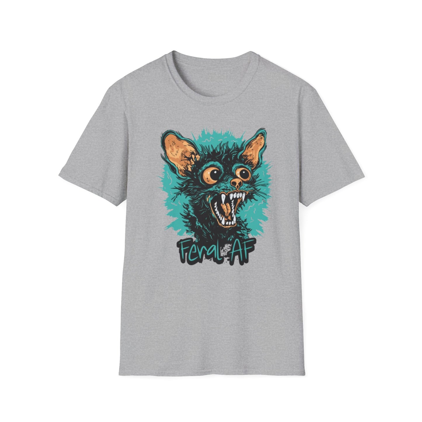 Feral AF T-Shirt Sport Grey Printify T-Shirt Rhythm & Drip Apparel