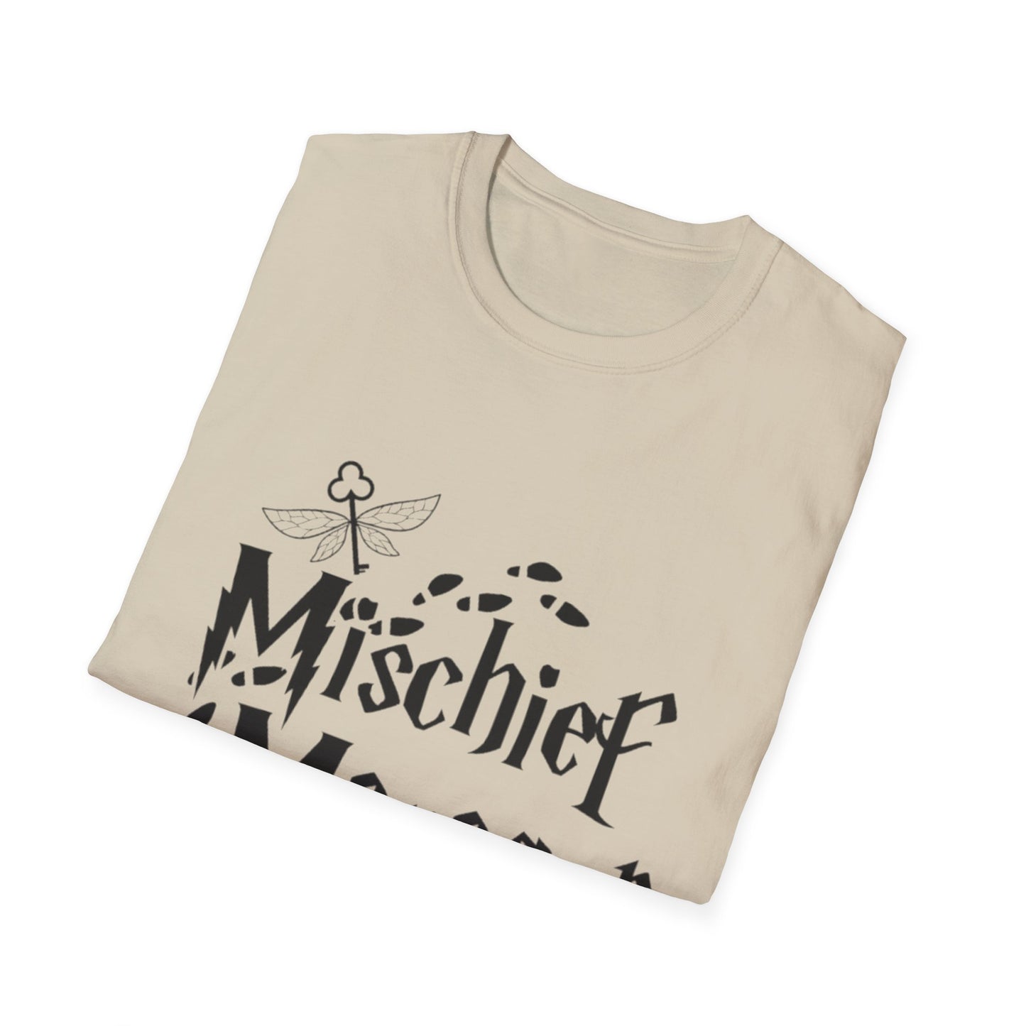 Mischief Manager Unisex Softstyle T-Shirt - Playful and Trendy Statement Tee