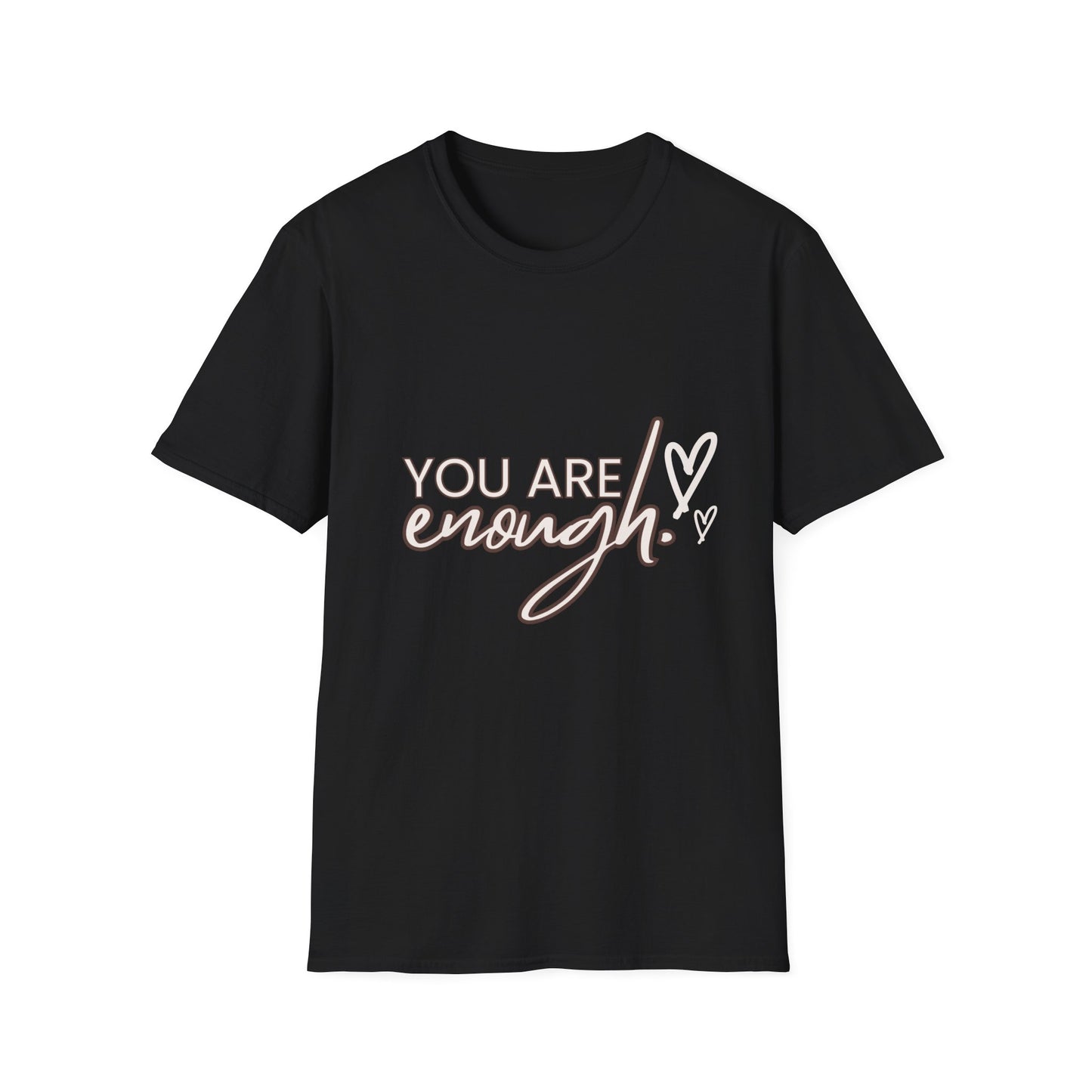 You are enough T-Shirt Black Printify T-Shirt Rhythm & Drip Apparel