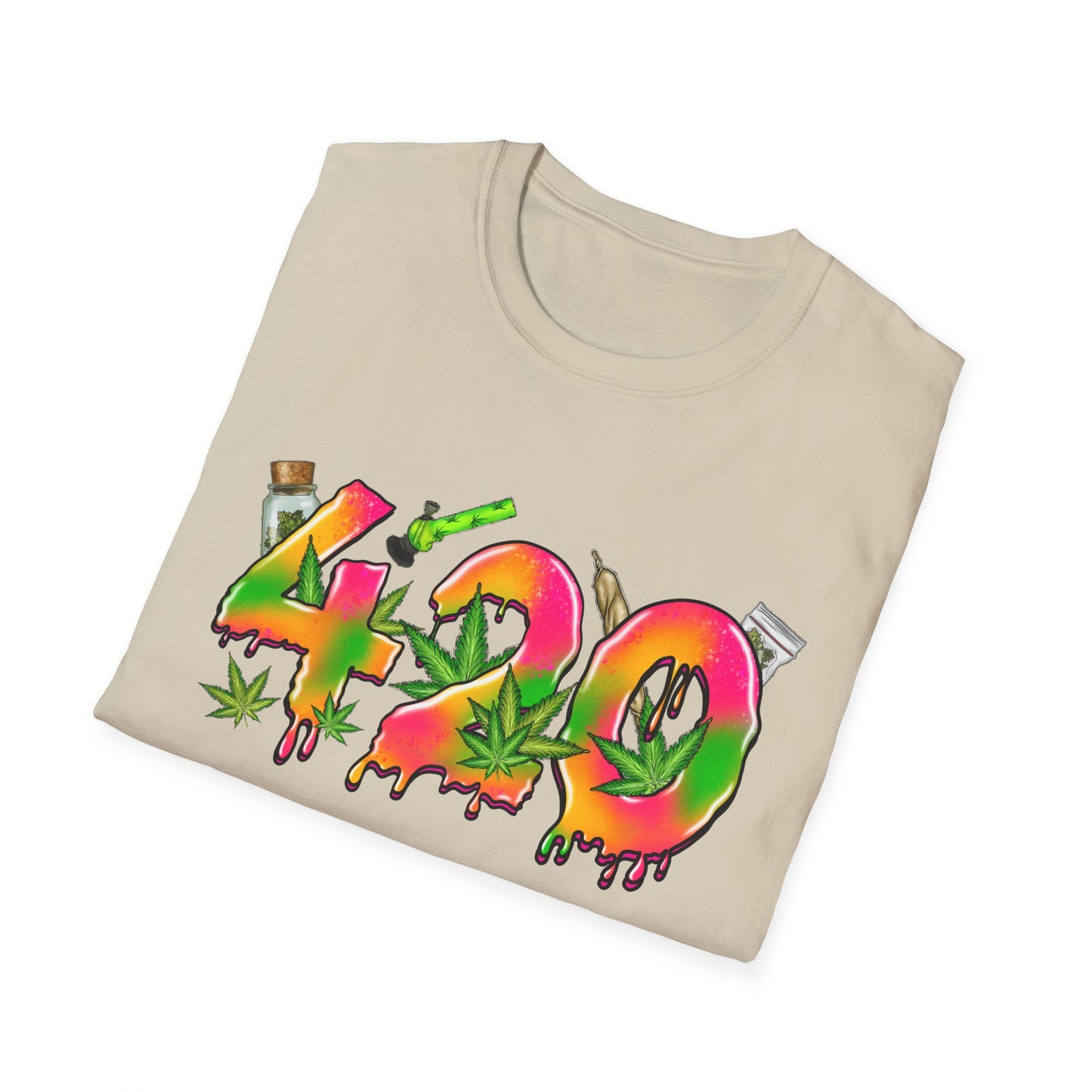 420 Graffiti T-Shirt Printify T-Shirt Rhythm & Drip Apparel