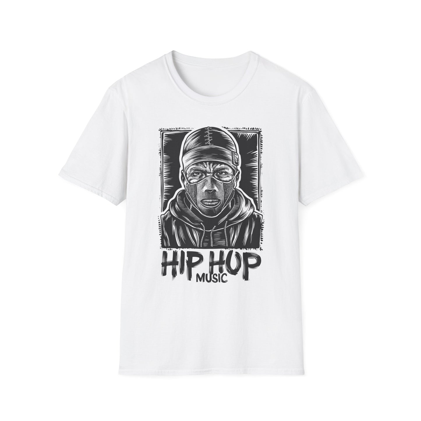 Hip Hop Music Graphic T-Shirt White Printify T-Shirt Rhythm & Drip Apparel