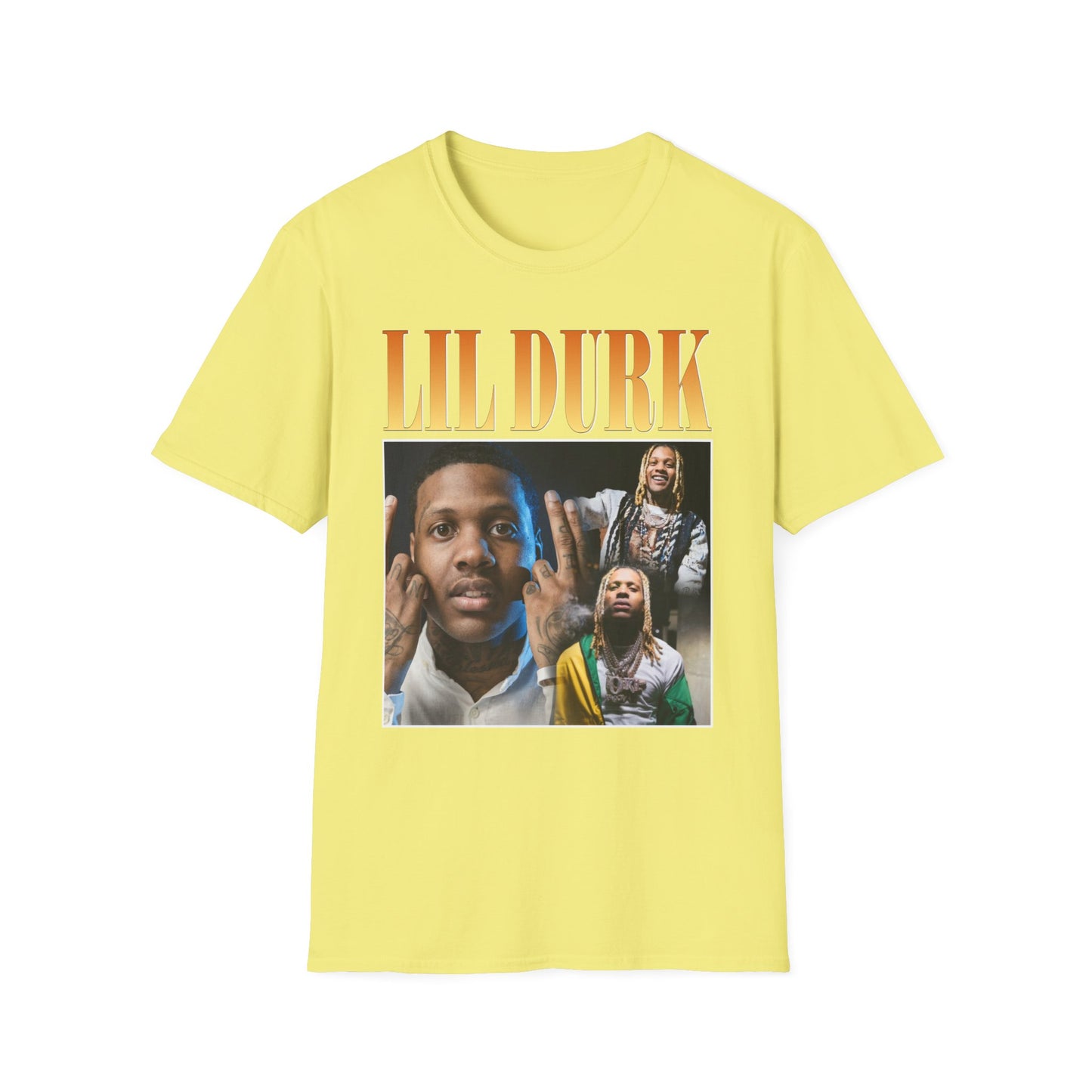 Lil Durk Graphic Unisex Softstyle T-Shirt - Trendy Music Tee for Fans - Rhythm & Drip