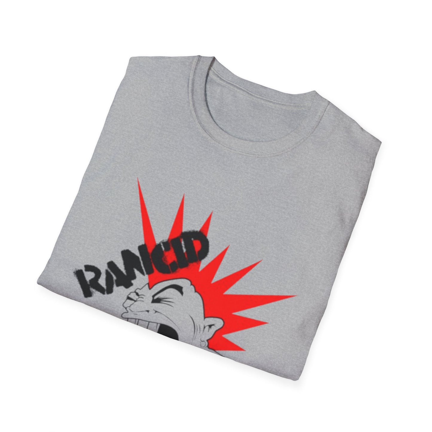 Ripped Edge Unisex Softstyle T-Shirt - Bold Graphic Tee for Punk Rock Enthusiasts