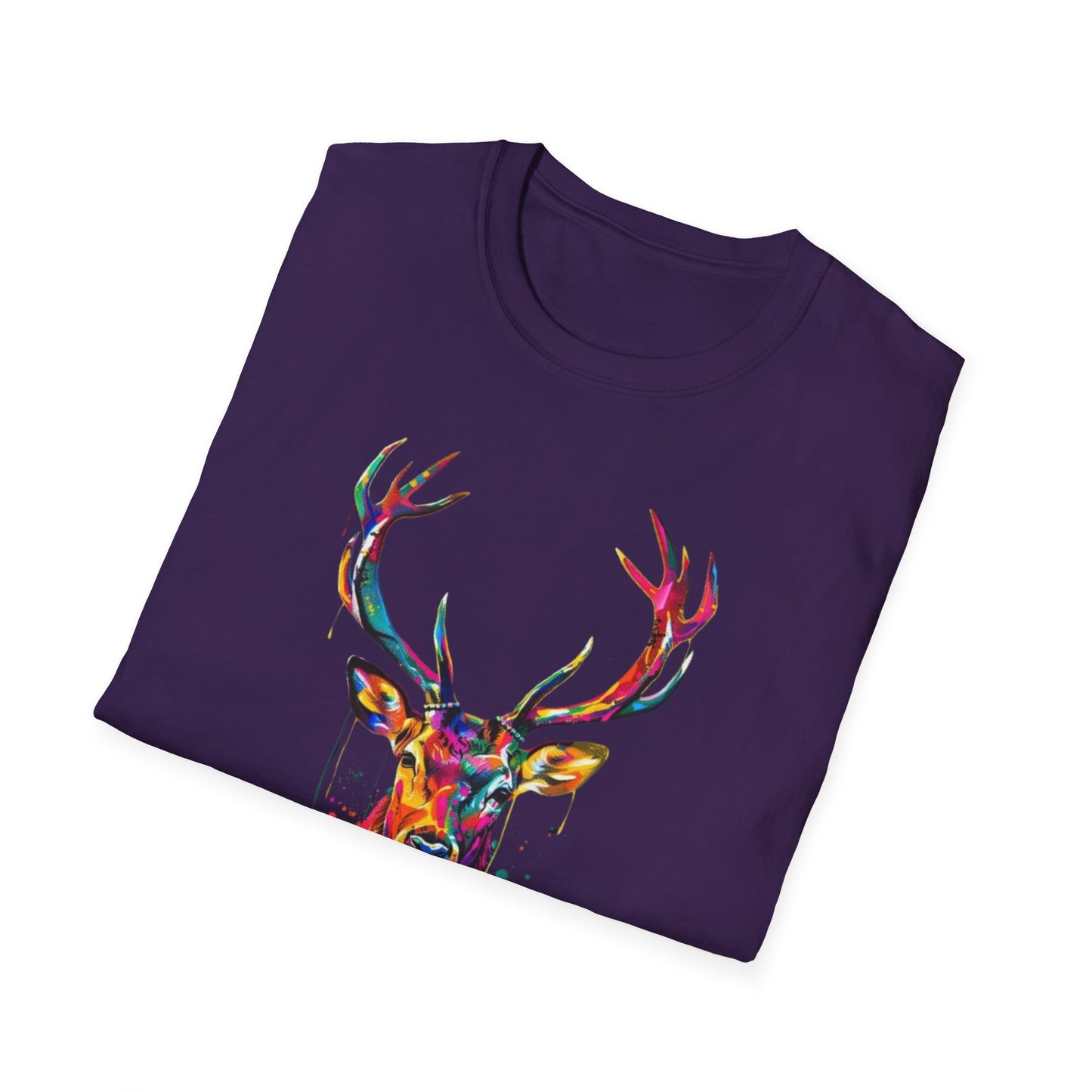 Colorful Deer Graphic Tee Printify T-Shirt Rhythm & Drip Apparel