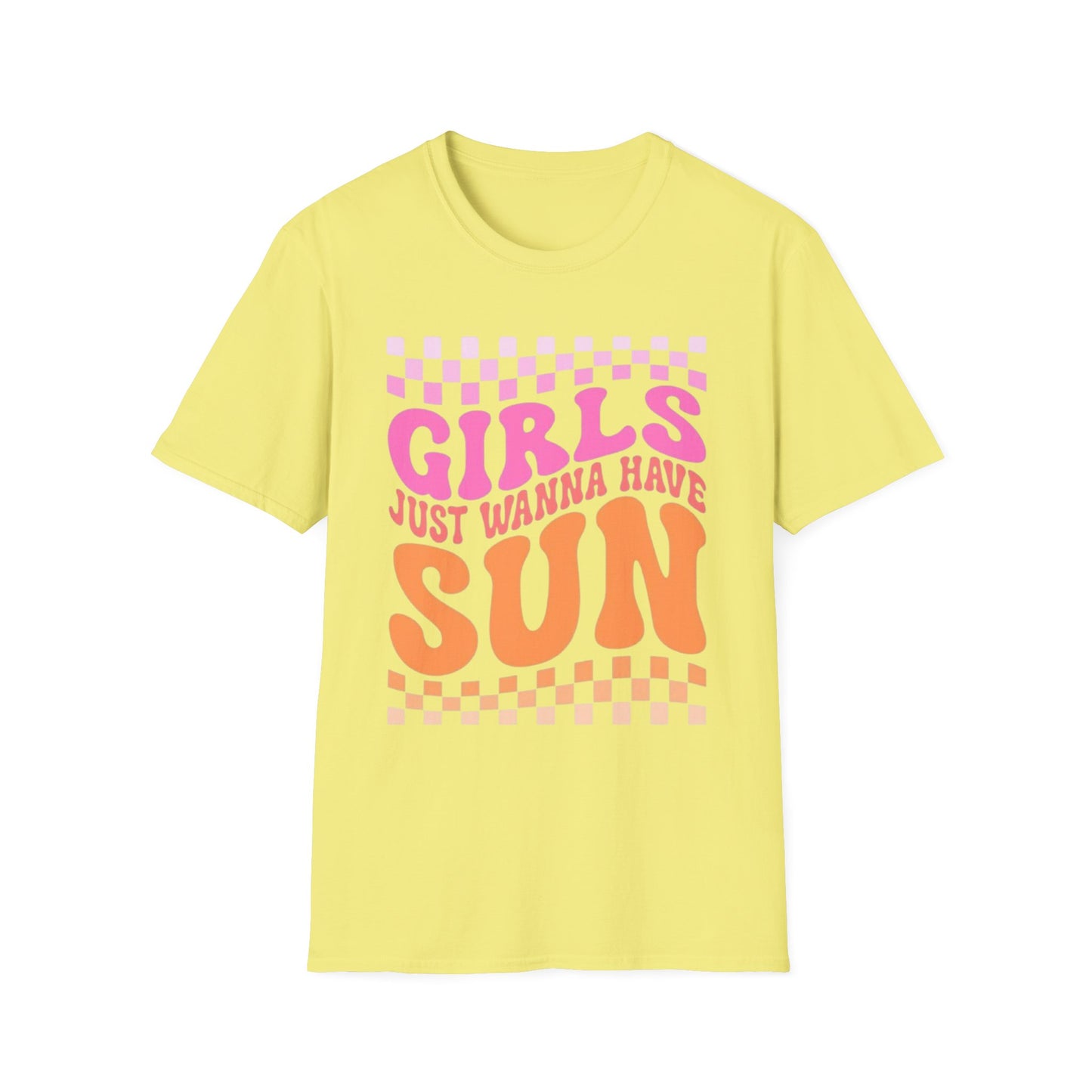 Girls Just Wanna Have Sun Unisex T-Shirt - Softstyle Summer Vibes Tee