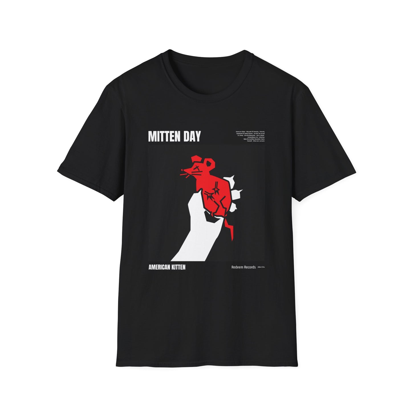 Music- Mitten Day T-Shirt Black Printify T-Shirt Rhythm & Drip Apparel