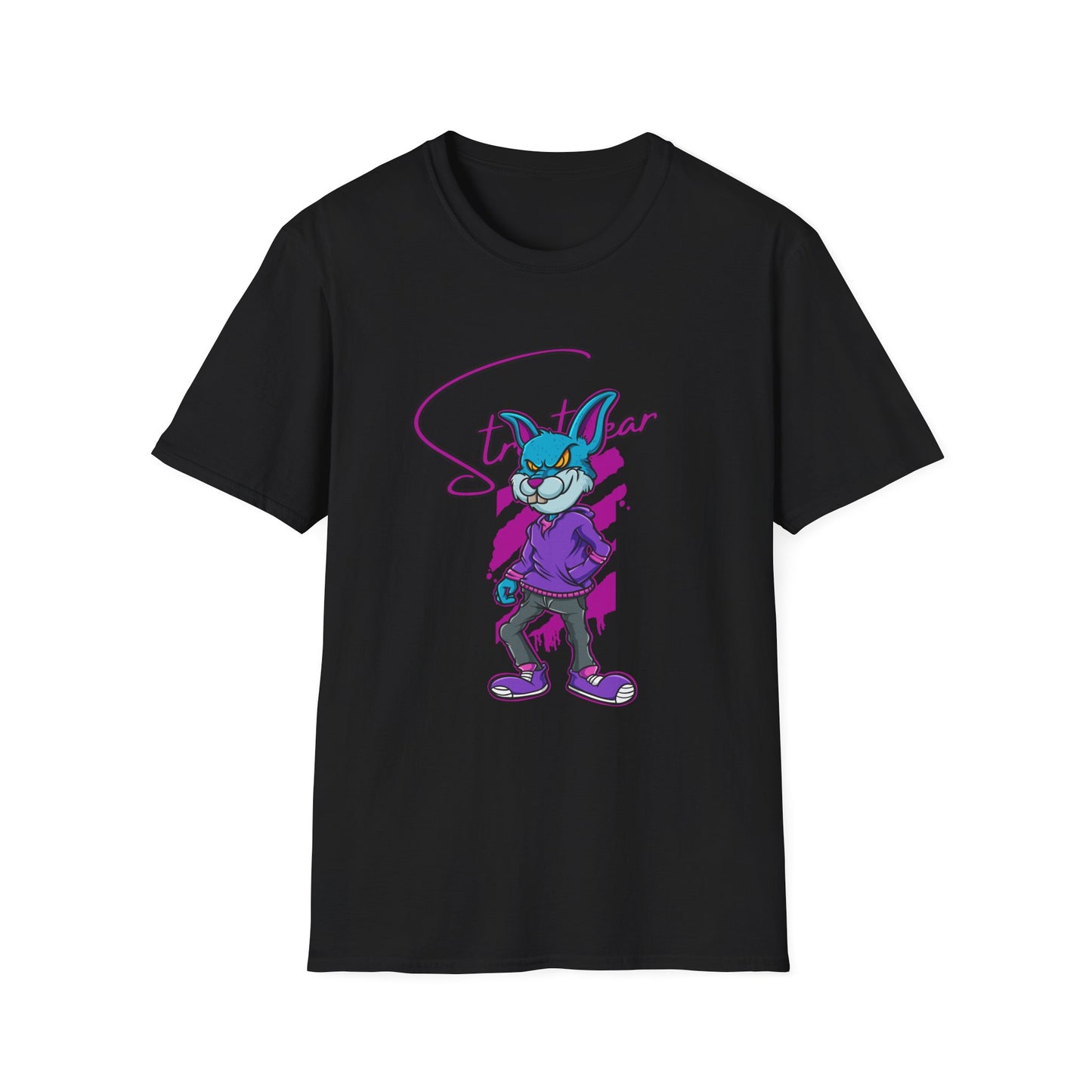Vibrant Streetwear Cartoon T-Shirt Black Printify T-Shirt Rhythm & Drip Apparel