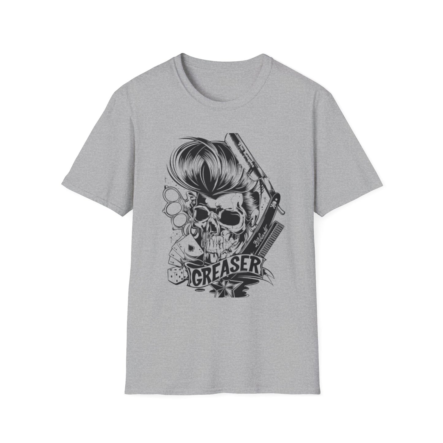 Greaser Rockabilly Graphic T-Shirt Sport Grey Printify T-Shirt Rhythm & Drip Apparel
