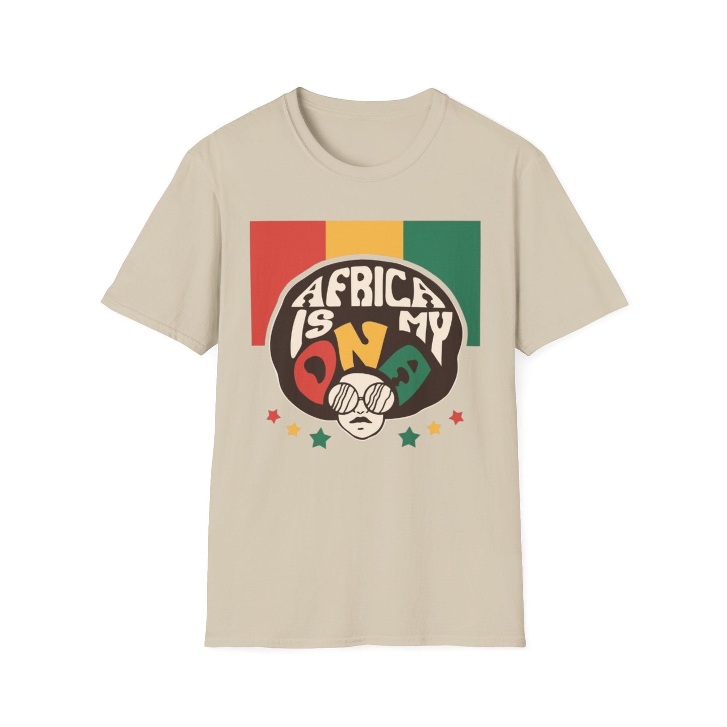 Africa Is My DNA T-Shirt Sand Printify T-Shirt Rhythm & Drip Apparel