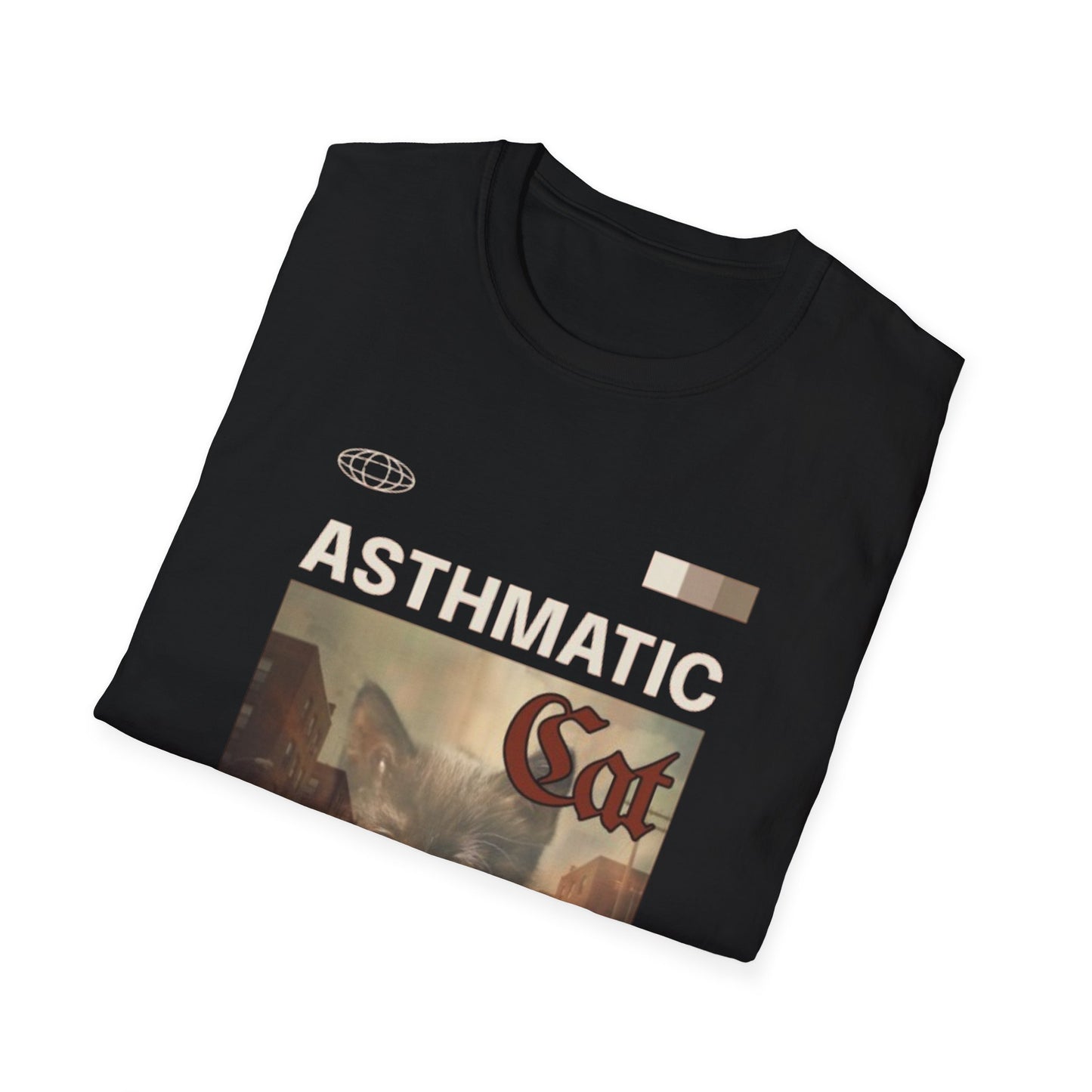 Music- Asthmatic Cat T-Shirt Printify T-Shirt Rhythm & Drip Apparel