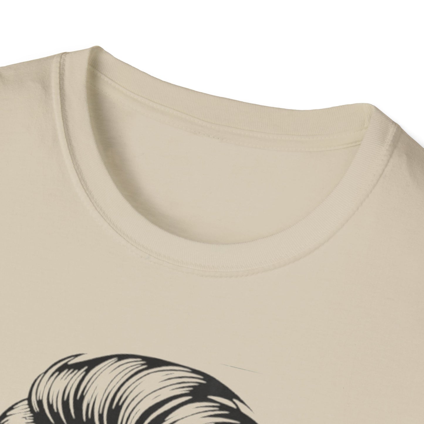 Stylish Skull Beard T-Shirt Printify T-Shirt Rhythm & Drip Apparel