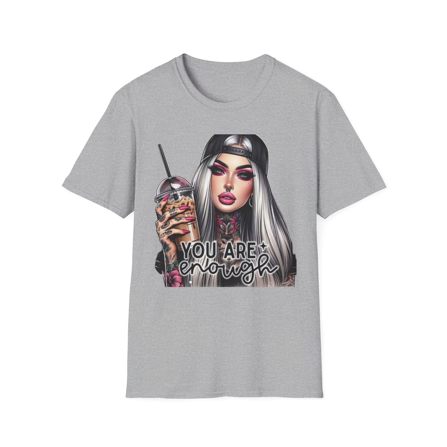 You Are Enough Shirt Sport Grey Printify T-Shirt Rhythm & Drip Apparel