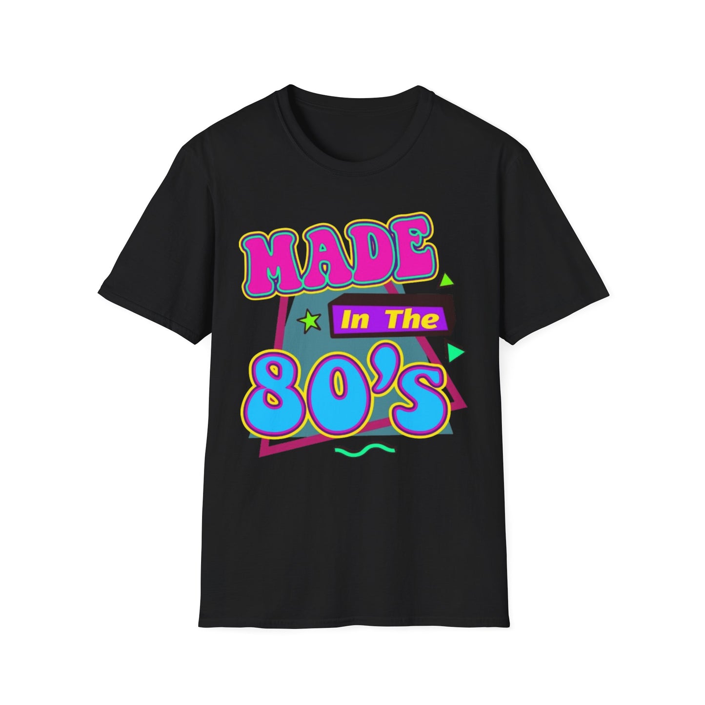 80s Retro 80's Made T-Shirt Black Printify T-Shirt Rhythm & Drip Apparel