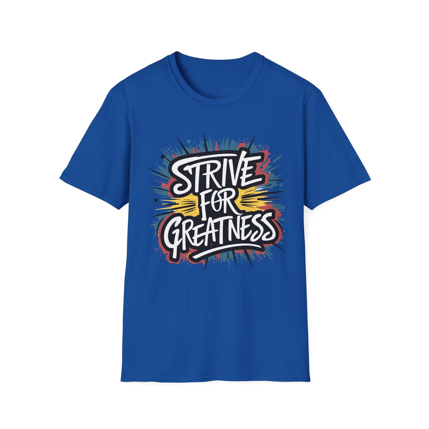 Motivational Unisex Softstyle T-Shirt - 'Strive for Greatness'