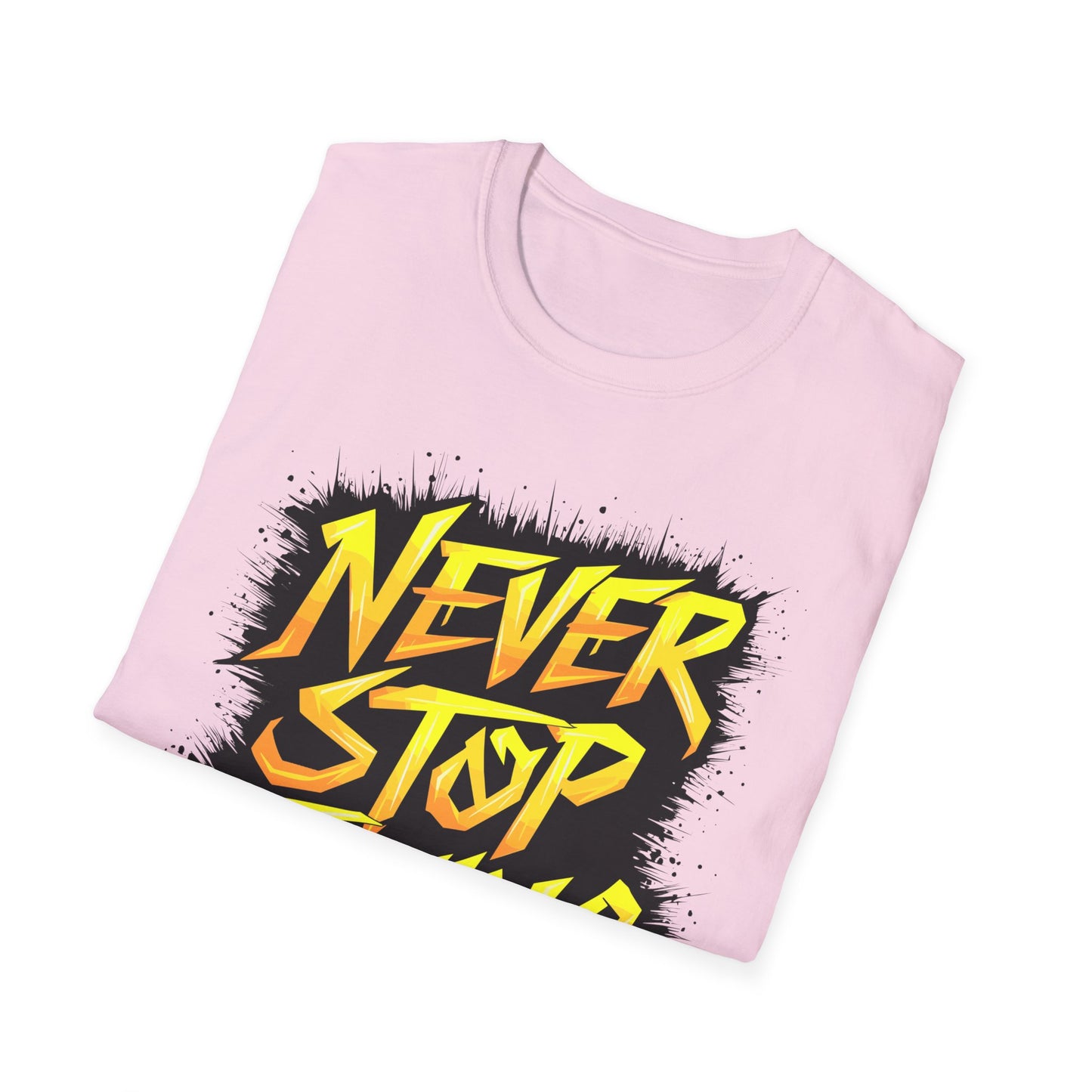 Never Stop Trying Inspirational Tee