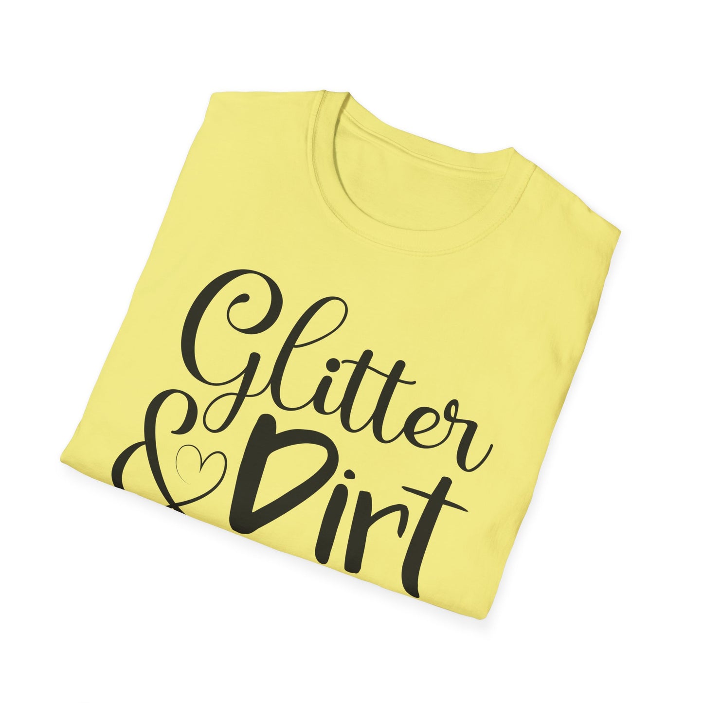 Mom of Both Glitter & Dirt T-Shirt Printify T-Shirt Rhythm & Drip Apparel