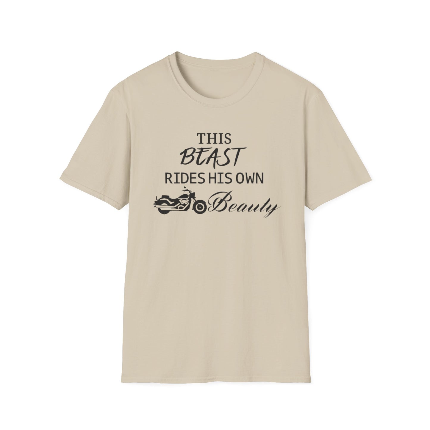 Biker Dude T-Shirt Sand Printify T-Shirt Rhythm & Drip Apparel