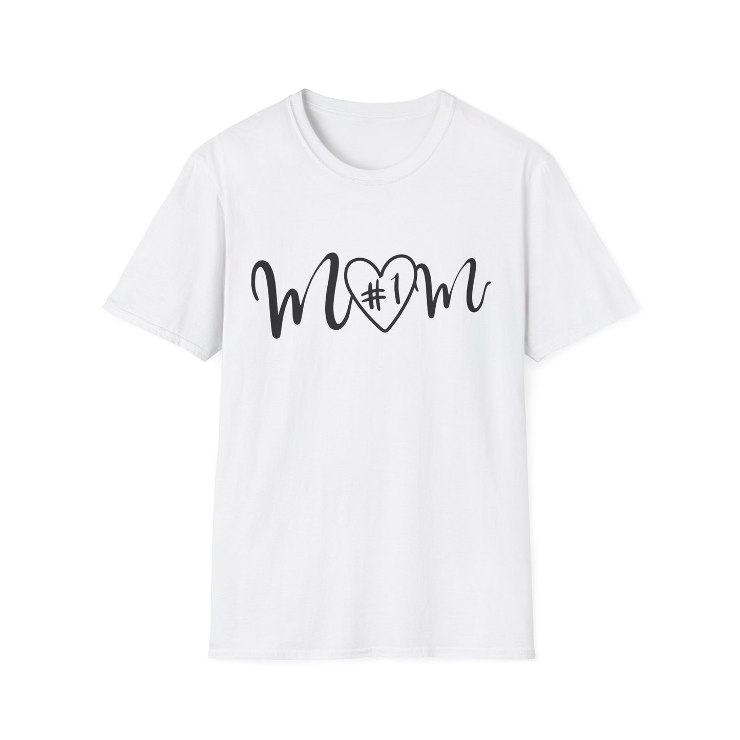 #1 Mom T-Shirt White Printify T-Shirt Rhythm & Drip Apparel
