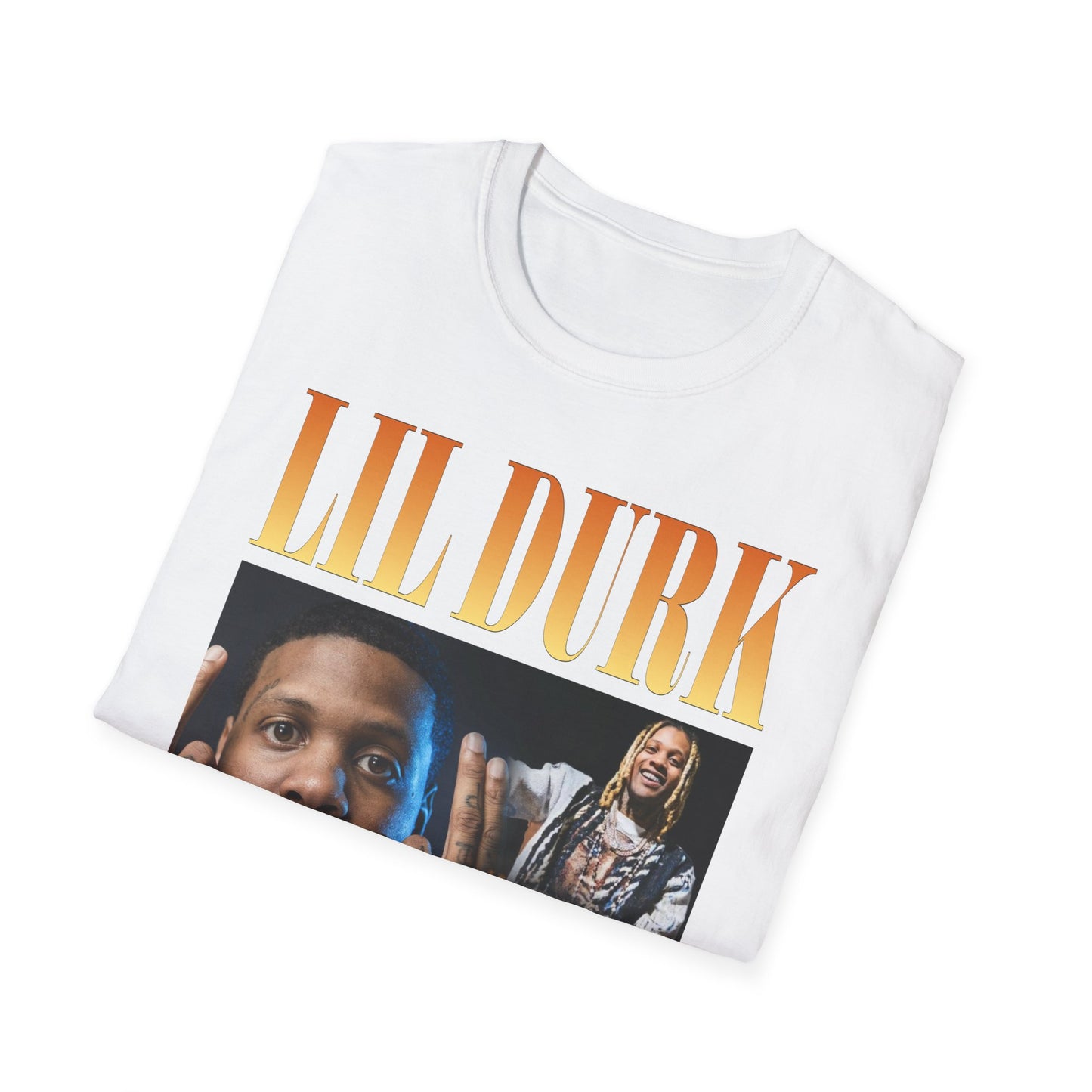 Lil Durk Graphic Unisex Softstyle T-Shirt - Trendy Music Tee for Fans - Rhythm & Drip