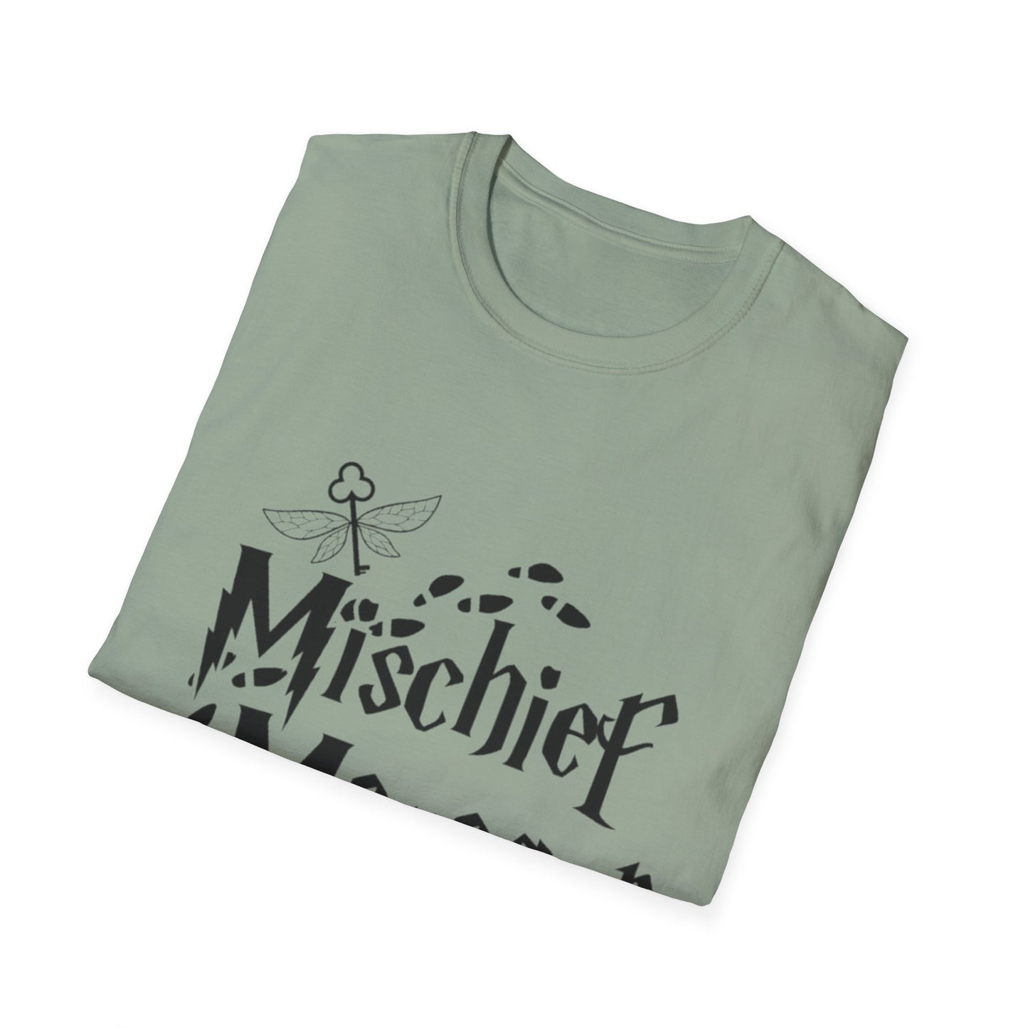 Mischief Manager Unisex Softstyle T-Shirt - Playful and Trendy Statement Tee