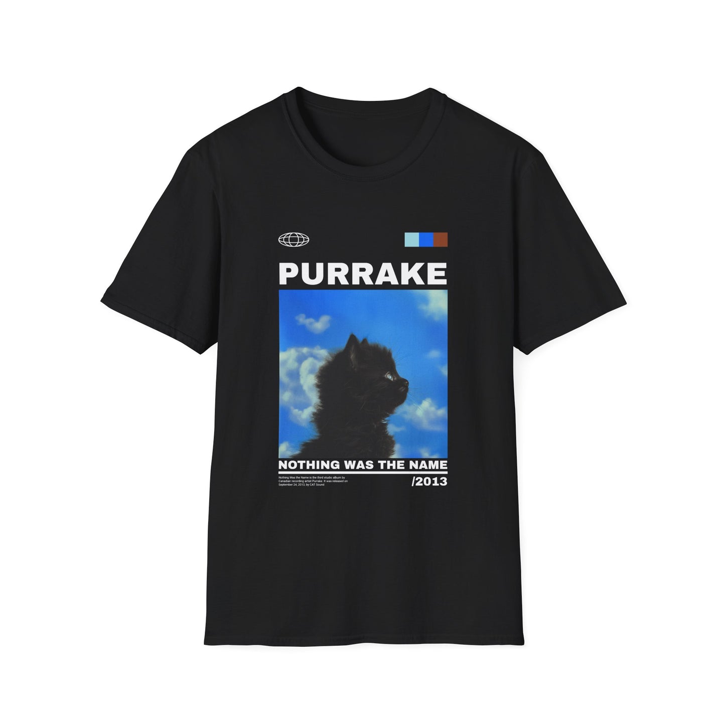Music- PURRAKE Cat Shirt Black Printify T-Shirt Rhythm & Drip Apparel