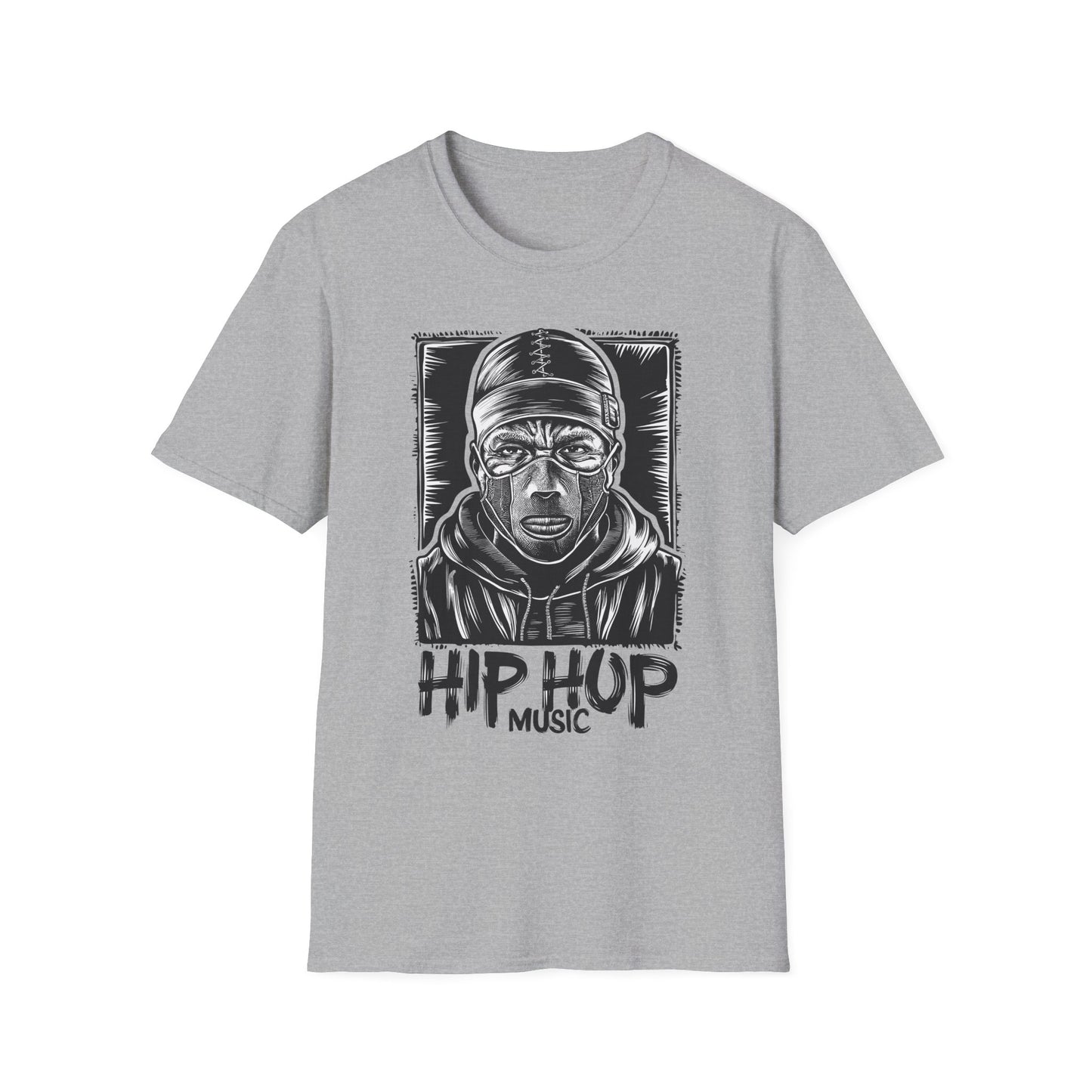 Hip Hop Music Graphic T-Shirt Sport Grey Printify T-Shirt Rhythm & Drip Apparel
