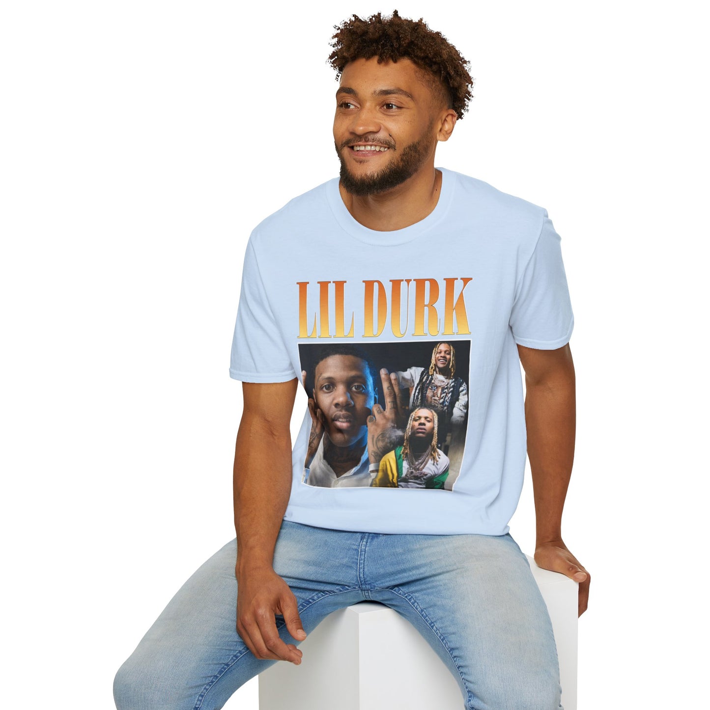 Lil Durk Graphic Unisex Softstyle T-Shirt - Trendy Music Tee for Fans - Rhythm & Drip