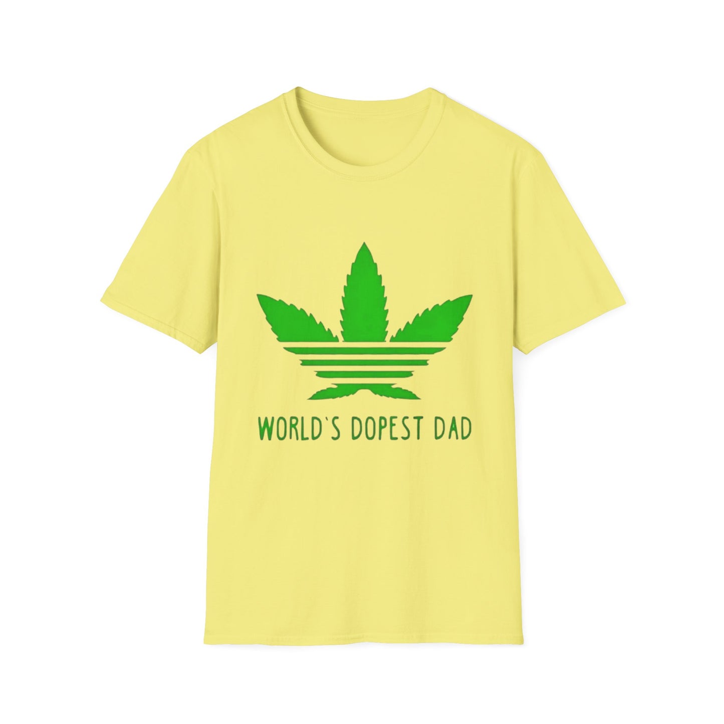 World's Dopest Dad Unisex T-Shirt Cornsilk Printify T-Shirt Rhythm & Drip Apparel