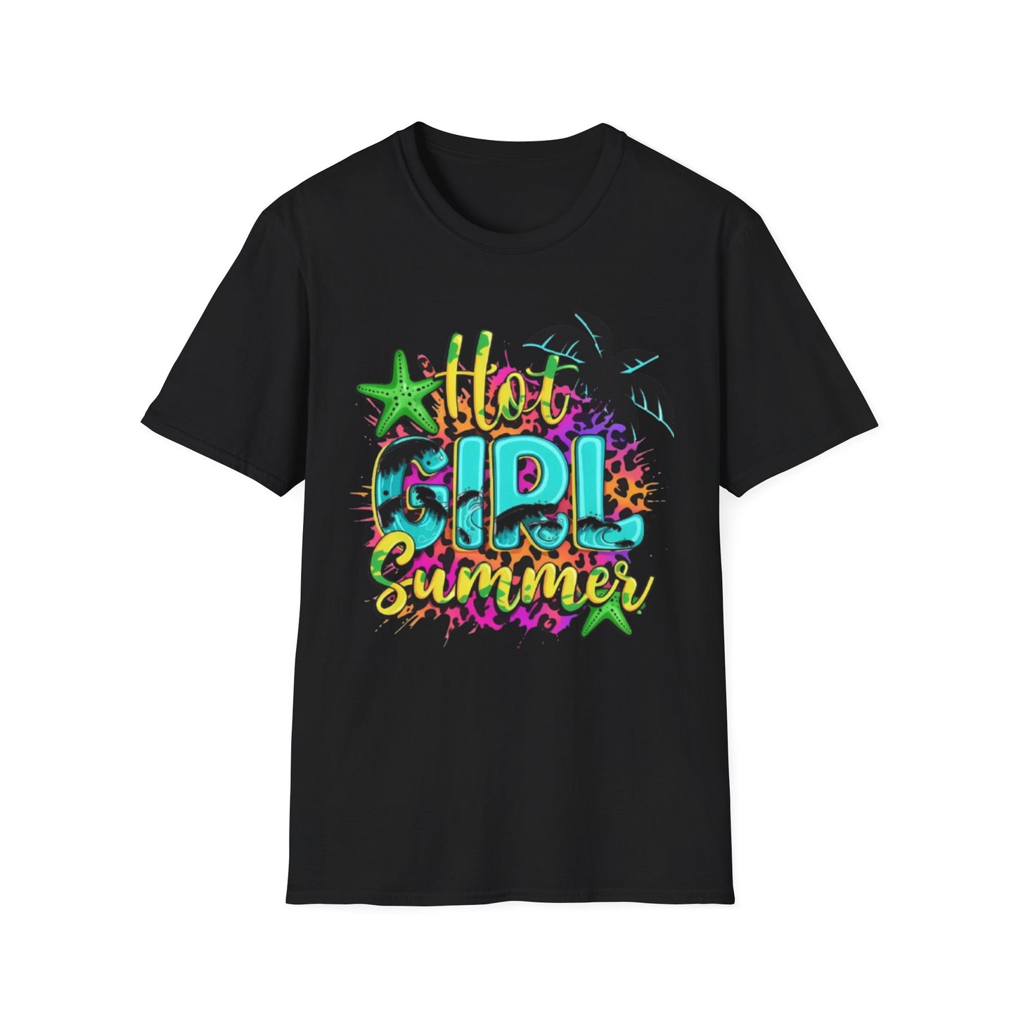 Summer- Hot Girl Summer T-Shirt Black Printify T-Shirt Rhythm & Drip Apparel
