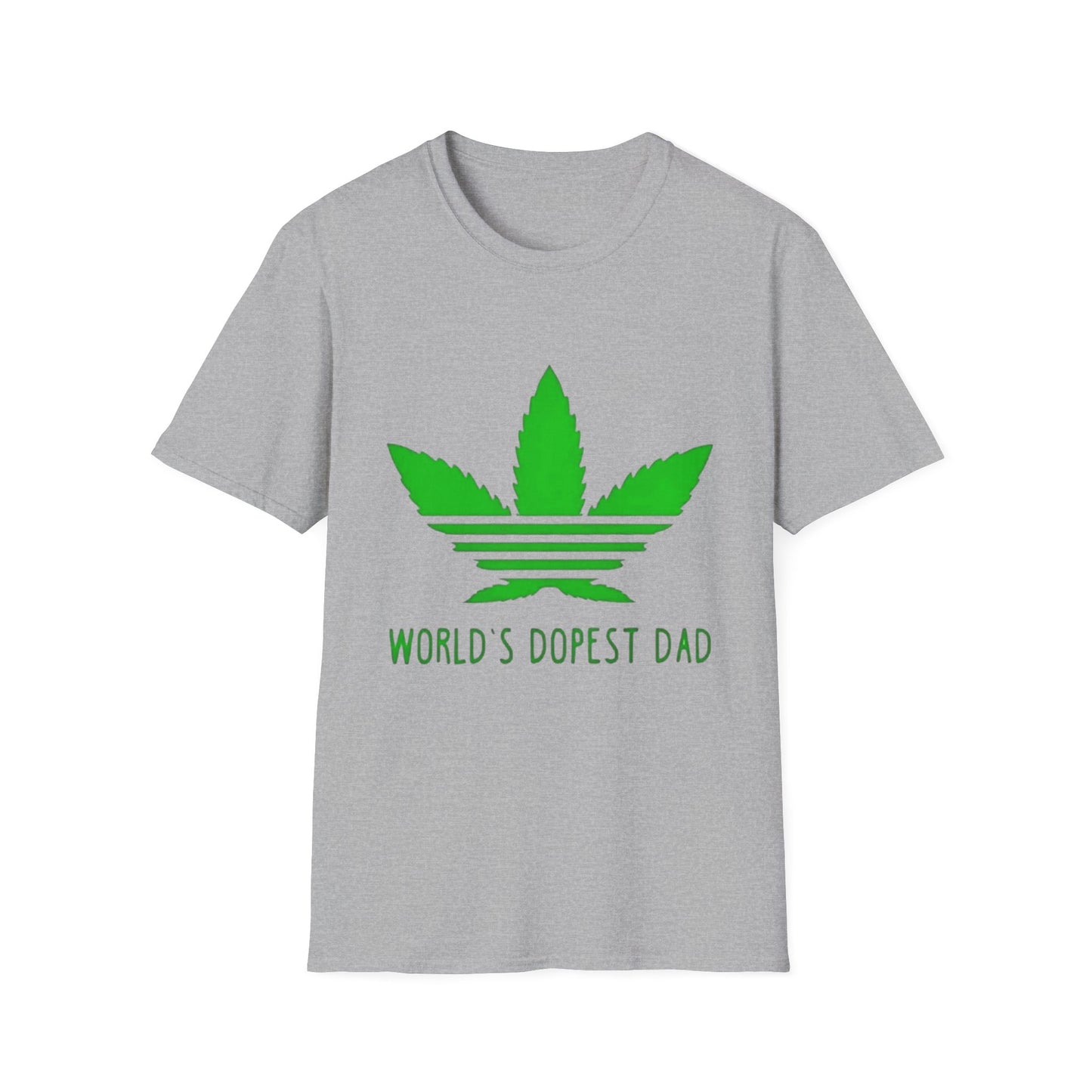 World's Dopest Dad Unisex T-Shirt Sport Grey Printify T-Shirt Rhythm & Drip Apparel